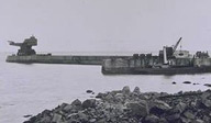 The mighty Titan crane at work on the South Breakwater, early 1900s. courtesy Arbuthnot Museum